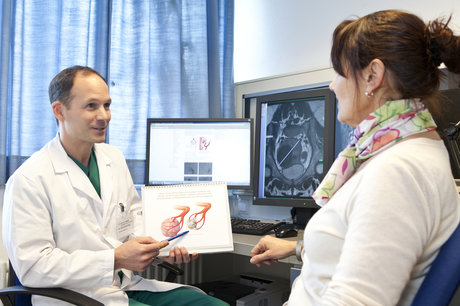 Beratungsgespräch in der Radiologie