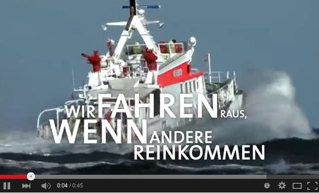 Seenotrettungskreuzers THEODOR STORM von hinten fotografiert