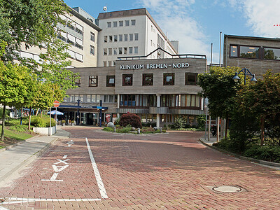 Ansicht Haupteingang des Klinikums Bremen-Nord