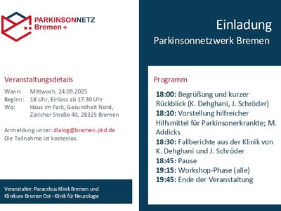Foto der Einladungskarte mit den Veranstaltungsdetails