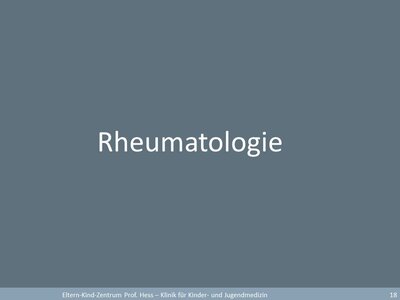 Rheumatologie