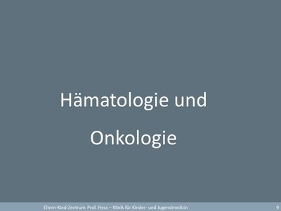 Hämatologie und Onkologie