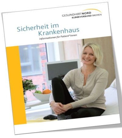 Foto der Titelseite der Broschüre "Sicherheit im Krankenhaus"
