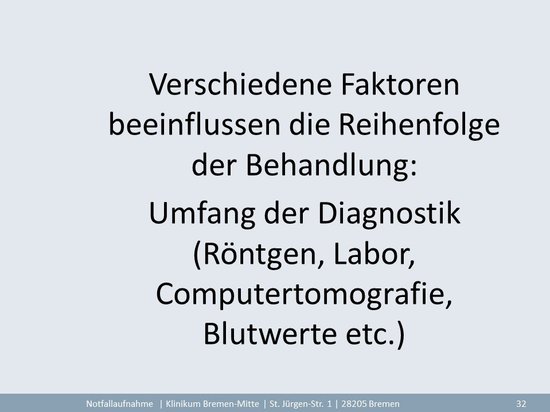 In unserer Notfallaufnahme verwenden wir das international anerkannte „Triage System“.  