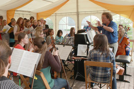 Johannes Luig in  Aktion - Bild vom Konzert 2012