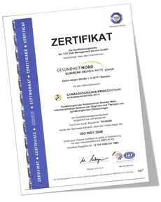 Zertifikat: Gynäkologisches Krebszentrum Bremen-Mitte