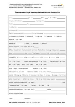 Foto des Formulars