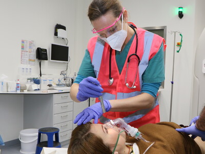 Patientin wird in Schockraum behandelt