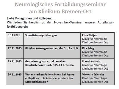 Foto des Fortbildungsseminar für den November (Text)