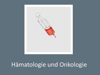 Kinderbild mit dem Schriftzug Hämatologie und Onkologie