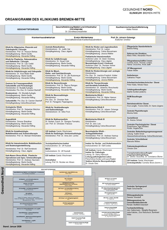 Organigramm Klinikum Bremen-Mitte