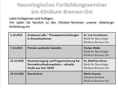Foto vom Neurologisches Fortbildungsseminar
