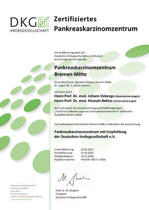 Foto des Zertifikates