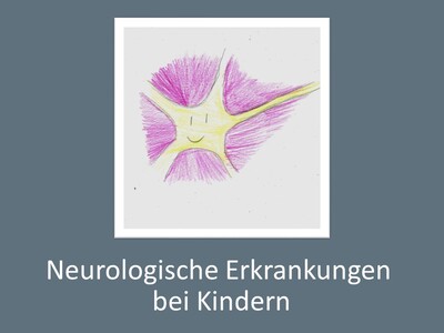 Kinderbild mit dem Schriftzug Neurologische Erkrankungen bei Kindern