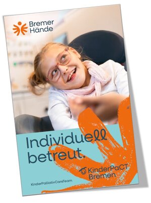 Ein kleines Mädchen auf der Titelseite des Kinderpactflyers - Titel: Individuell betreut