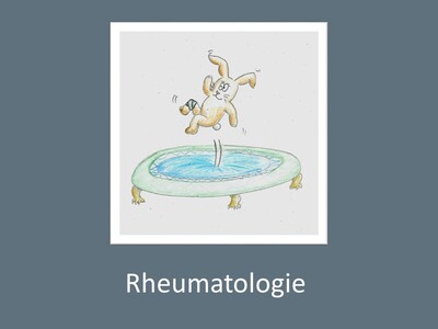 Kinderbild  mit dem Schriftzug Rheumatologie